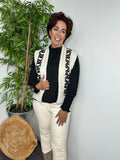 LEATHERLOOK broek off white Norfy