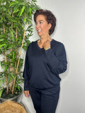 Travelstof shirt blauw